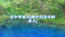 壬午年生人(庚午日壬午时生人)