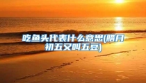 吃鱼头代表什么意思(腊月初五又叫五豆)