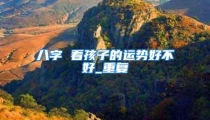 八字 看孩子的运势好不好_重复