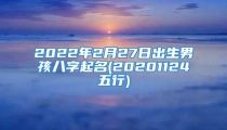 2022年2月27日出生男孩八字起名(20201124五行)