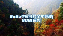 2o2o年属马的全年运程(2021运势)