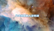 八字纯阳的人没有魂
