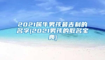 2021属牛男孩最吉利的名字(2021男孩的取名宝典)