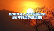 2020兔人全年运势(2020年的运势及运程)