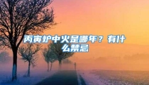 丙寅炉中火是哪年？有什么禁忌