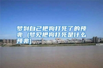 梦到自己把狗打死了的预兆 (梦见把狗打死是什么预兆)