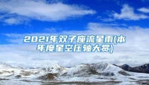 2021年双子座流星雨(本年度星空压轴大赏)