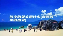 名字的英文是什么(青霞名字的出处)