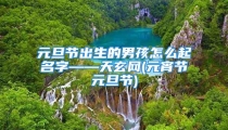 元旦节出生的男孩怎么起名字——天玄网(元宵节元旦节)
