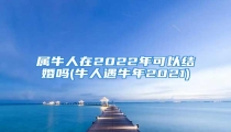 属牛人在2022年可以结婚吗(牛人遇牛年2021)