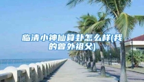 临清小神仙算卦怎么样(我的曾外祖父)