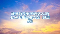 标准的元宝手相女人图(女人手相图解大全 财运线)