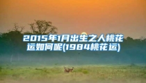 2015年1月出生之人桃花运如何呢(1984桃花运)