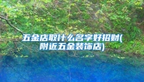 五金店取什么名字好招财(附近五金装饰店)