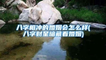 八字相冲的婚姻会怎么样(八字财星暗藏看婚姻)