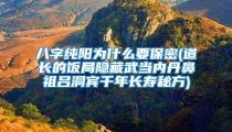 八字纯阳为什么要保密(道长的饭局隐藏武当内丹鼻祖吕洞宾千年长寿秘方)