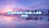 正确的阴阳八卦图(人体的阴阳)