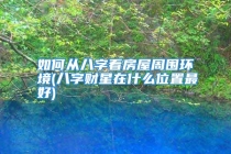 如何从八字看房屋周围环境(八字财星在什么位置最好)