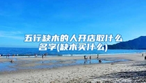 五行缺木的人开店取什么名字(缺木买什么)