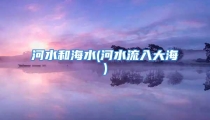 河水和海水(河水流入大海)