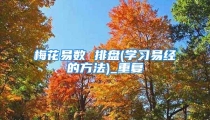 梅花易数 排盘(学习易经的方法)_重复