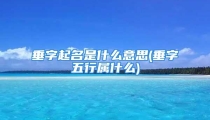 垂字起名是什么意思(垂字五行属什么)