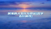 属兔的人五行与命运(名字五行属性)