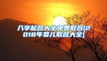 八字起名大全免费取名(2018年婴儿取名大全)