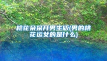 桃花朵朵开男生版(男的桃花运女的是什么)