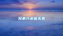 兄弟六亲皆无靠