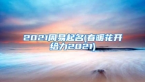 2021周易起名(春暖花开给力2021)