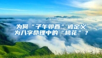 为何“子午卯酉”被定义为八字命理中的“桃花”?