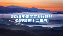 2013年蛇宝宝五行缺什么(神奇的十二生肖)
