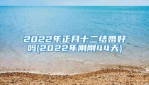2022年正月十二结婚好吗(2022年刚刚44天)