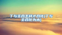 丁与壬合怎样才合化(丁与壬合化为木)