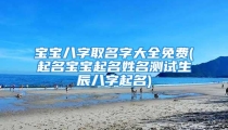 宝宝八字取名字大全免费(起名宝宝起名姓名测试生辰八字起名)