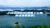 八字合婚配对(想要上上婚的进来看看吧)