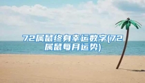 72属鼠终身幸运数字(72属鼠每月运势)