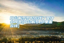 周公解梦梦见捡钱了是什么预兆(周公解梦,梦里面捡钱)