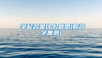奡字起名是什么意思(取名字寓意)