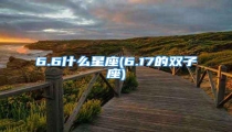 6.6什么星座(6.17的双子座)
