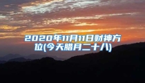 2020年11月11日财神方位(今天腊月二十八)