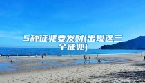 5种征兆要发财(出现这三个征兆)