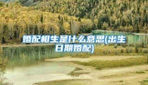 婚配相生是什么意思(出生日期婚配)