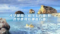 才华是指一些什么方面(有才华表现在哪些方面)