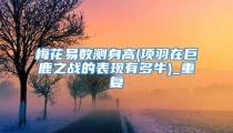 梅花易数测身高(项羽在巨鹿之战的表现有多牛)_重复