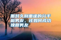 面对久别重逢的分手前男友，该如何成功挽回男友